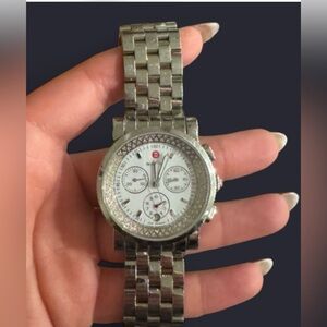 Michele Silver Chronograph Smartwatch